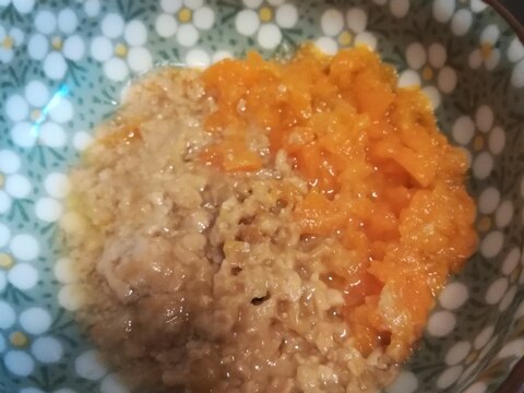 離乳食中期★みじん切りにんじんの納豆和え